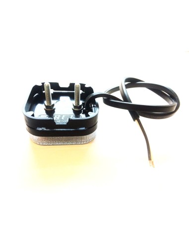 Weiß LED Positionsleuchte Umrissleuchte 12V 24V 62x62x27 mm E9 für Anhänger LKW