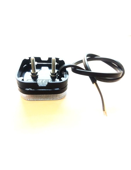 Weiß LED Positionsleuchte Umrissleuchte 12V 24V 62x62x27 mm E9 für Anhänger LKW