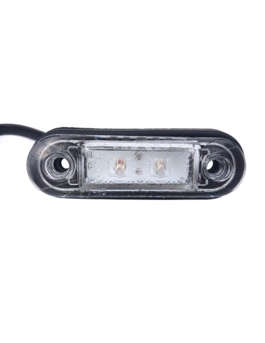 Rot LED Umrissleuchte 78x18x22 Begrenzungsleuchte 12V 24V LKW Anhänger m. Kabel