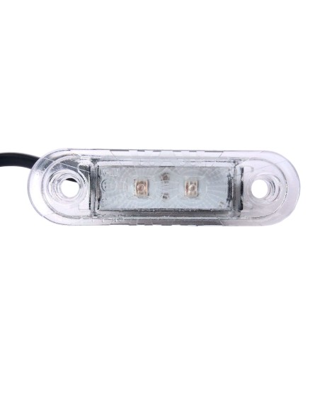 Rot LED Umrissleuchte 78x18x22 Begrenzungsleuchte 12V 24V LKW Anhänger m. Kabel