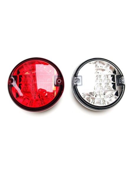 LED Nebelschlußleuchte mit LED Rückfahrleuchte Rund ø140 E4 Anhänger LKW PKW SET