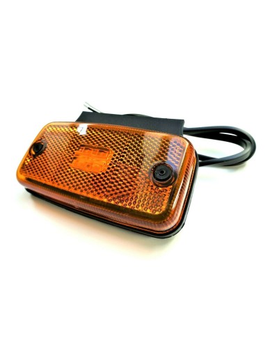 LED Umrissleuchte Begrenzungsleuchte Gelb 12/24V 110x75x29 m.Kabel Reflektor LKW