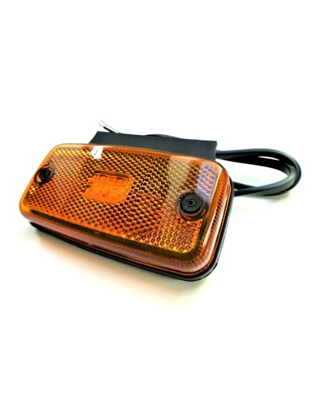 LED Umrissleuchte Begrenzungsleuchte Gelb 12/24V 110x75x29 m.Kabel Reflektor LKW