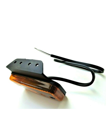 LED Umrissleuchte Begrenzungsleuchte Gelb 12/24V 110x75x29 m.Kabel Reflektor LKW