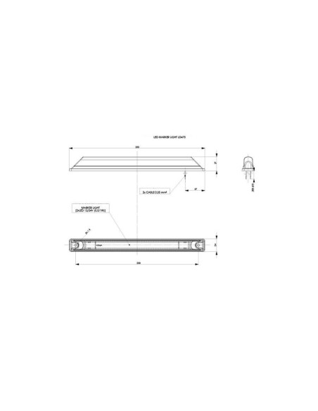 Rot LED Positionsleuchte Umrissleuchte für LKW PKW Anhänger Trailer Wohnwagen E9