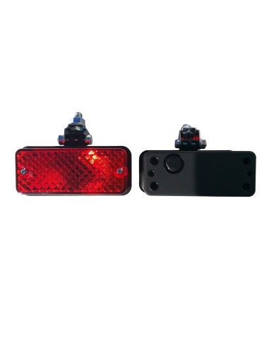2x Nebelschlußleuchte 12V 24V Nebelleuchte 110x48x70 Gelenkhalter mit Glühbirnen