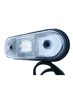 LED Begrenzungsleuchte 12V 24V Umrissleuchte Weiß LKW Anhänger 120x46x18 mm E9 2