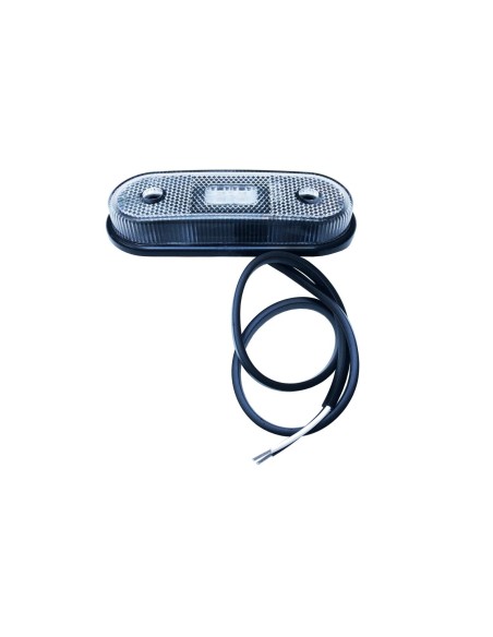 LED Begrenzungsleuchte 12V 24V Umrissleuchte Weiß LKW Anhänger 120x46x18 mm E9