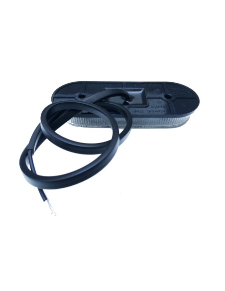 LED Begrenzungsleuchte 12V 24V Umrissleuchte Weiß LKW Anhänger 120x46x18 mm E9