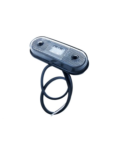 LED Begrenzungsleuchte 12V 24V Umrissleuchte Weiß LKW Anhänger 120x46x18 mm E9