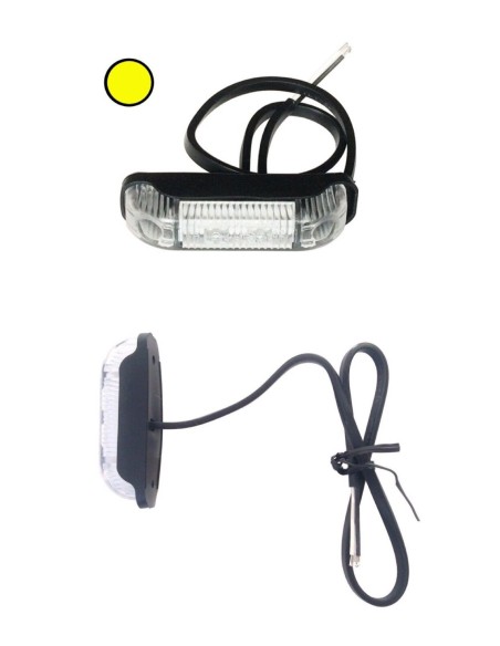 2x Gelb LED Umrissleuchte 80x18x23 Begrenzungsleuchte 12V 24V LKW Anhänger SET