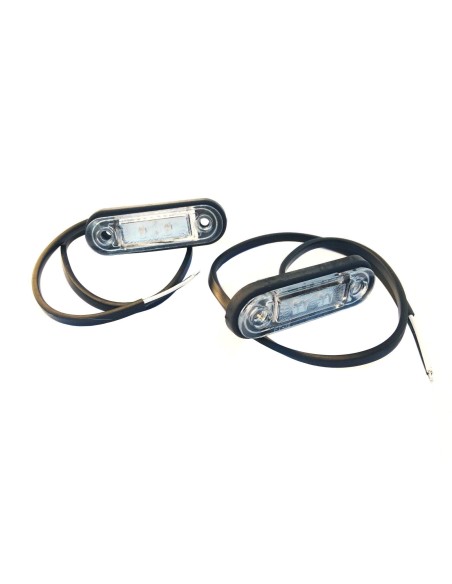 2x LED  Umrissleuchte  Rot  78x18x22 Begrenzungsleuchte 12V 24V LKW Anhänger SET