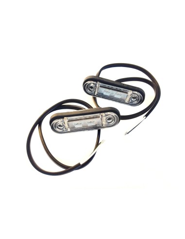 2x LED  Umrissleuchte  Rot  78x18x22 Begrenzungsleuchte 12V 24V LKW Anhänger SET