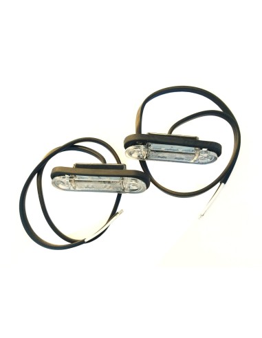 2x LED  Umrissleuchte  Rot  78x18x22 Begrenzungsleuchte 12V 24V LKW Anhänger SET