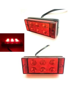 2x LED Nebelschlußleuchte Nebellicht Nebelleuchte 108x46x24 12V 24V LKW Anhänger