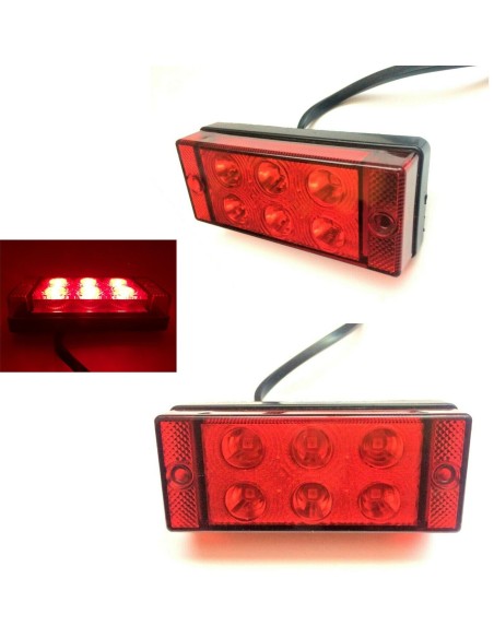 2x LED Nebelschlußleuchte Nebellicht Nebelleuchte 108x46x24 12V 24V LKW Anhänger