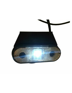 LED Begrenzungsleuchte 12/24V Umrissleuchte Anhänger LKW 120x74x45 mm E9 weiß 2