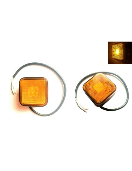 2x Orange LED Umrissleuchte Begrenzungsleuchte Positionsleuchte LKW Anhänger SET