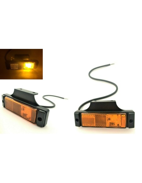 2x Orange LED Umrissleuchte Begrenzungsleuchte Positionsleuchte LKW PKW 12/24V