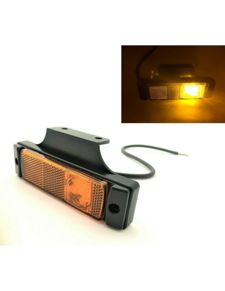 Orange LED Umrissleuchte Begrenzungsleuchte Positionsleuchte LKW PKW E9  12/24 V