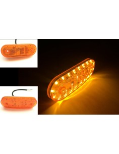 2x LED Begrenzungsleuchte 12/24V Umrissleuchte Anhänger LKW 114x40x25mm gelb SET
