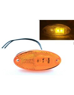 Orange LED Umrissleuchte Begrenzungsleuchte Seitenleuchte E20  LKW PKW Anhänger