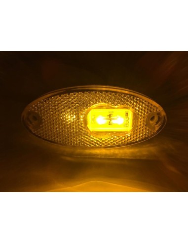 Orange LED Umrissleuchte Begrenzungsleuchte Seitenleuchte E20  LKW PKW Anhänger