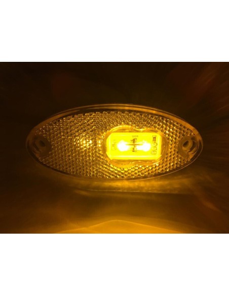 Orange LED Umrissleuchte Begrenzungsleuchte Seitenleuchte E20  LKW PKW Anhänger