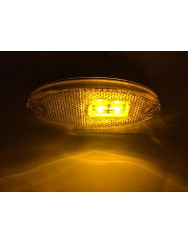 Orange LED Umrissleuchte Begrenzungsleuchte Seitenleuchte E20  LKW PKW Anhänger