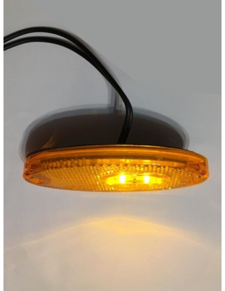Orange LED Umrissleuchte Begrenzungsleuchte Seitenleuchte E20  LKW PKW Anhänger