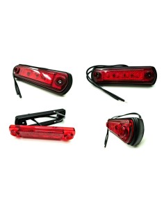 4x LED Umrissleuchte Begrenzungsleuchte Positionsleuchte rot LKW PKW Anhänger