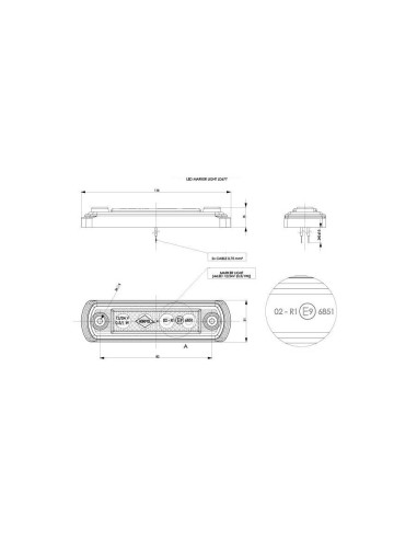 4x LED Umrissleuchte Begrenzungsleuchte Positionsleuchte rot LKW PKW Anhänger