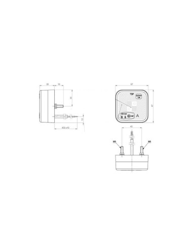 2x Weiß LED Umrissleuchte Begrenzungsleuchte Positionsleuchte E9 LKW PKW SET