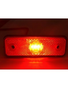 Rot LED Begrenzungsleuchte 12V 24V Umrissleuchte Anhänger LKW 102x36x17  Kabel
