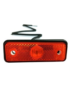 Rot LED Begrenzungsleuchte 12V 24V Umrissleuchte Anhänger LKW 102x36x17  Kabel 2