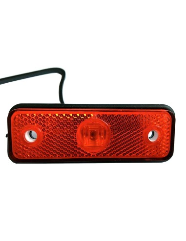 Rot LED Begrenzungsleuchte 12V 24V Umrissleuchte Anhänger LKW 102x36x17  Kabel