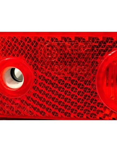 Rot LED Begrenzungsleuchte 12V 24V Umrissleuchte Anhänger LKW 102x36x17  Kabel
