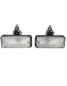 2x Rückfahrleuchte Rückfahrscheinwerfer 110x48x70 Gelenkhalter + Glühbirnen Set