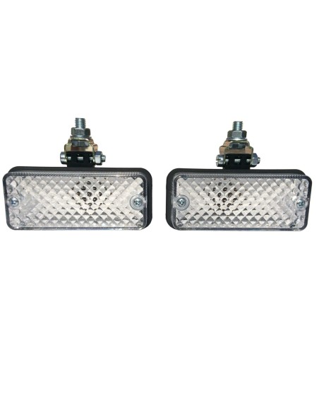 2x Rückfahrleuchte Rückfahrscheinwerfer 110x48x70 Gelenkhalter + Glühbirnen Set