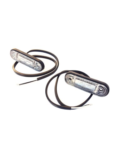 2x  LED  Umrissleuchte Gelb 78x18x22 Begrenzungsleuchte 12V 24V LKW Anhänger SET