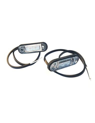 2x  LED  Umrissleuchte Gelb 78x18x22 Begrenzungsleuchte 12V 24V LKW Anhänger SET