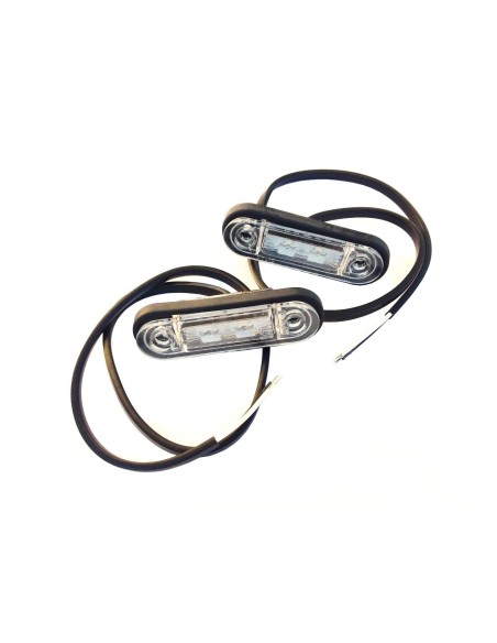 2x  LED  Umrissleuchte Gelb 78x18x22 Begrenzungsleuchte 12V 24V LKW Anhänger SET