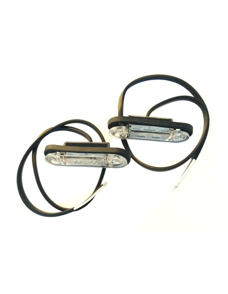 2x  LED  Umrissleuchte Gelb 78x18x22 Begrenzungsleuchte 12V 24V LKW Anhänger SET