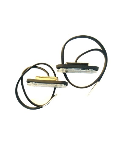 2x  LED  Umrissleuchte Gelb 78x18x22 Begrenzungsleuchte 12V 24V LKW Anhänger SET