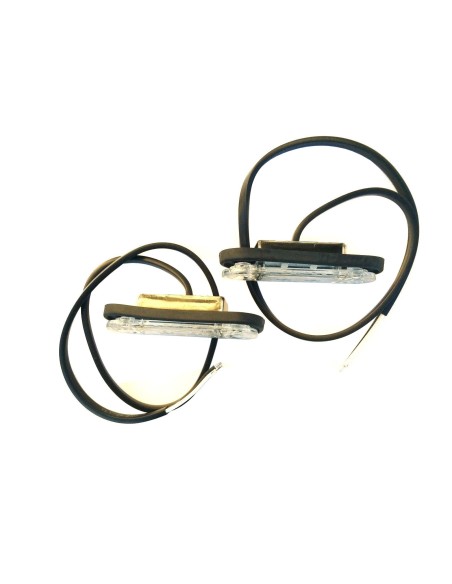 2x  LED  Umrissleuchte Gelb 78x18x22 Begrenzungsleuchte 12V 24V LKW Anhänger SET