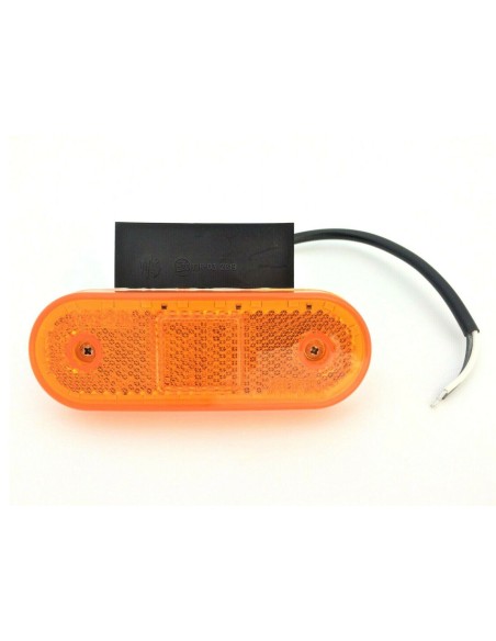 LED Begrenzungsleuchte 12/24V Umrissleuchte Anhänger LKW 114x63x40 mm E20  gelb