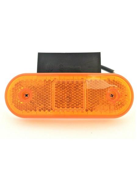LED Begrenzungsleuchte 12/24V Umrissleuchte Anhänger LKW 114x63x40 mm E20  gelb