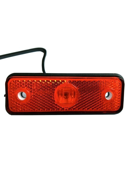 2x ROT  LED Begrenzungsleuchte 12V 24V Umrissleuchte Anhänger LKW E-9 102x36x17