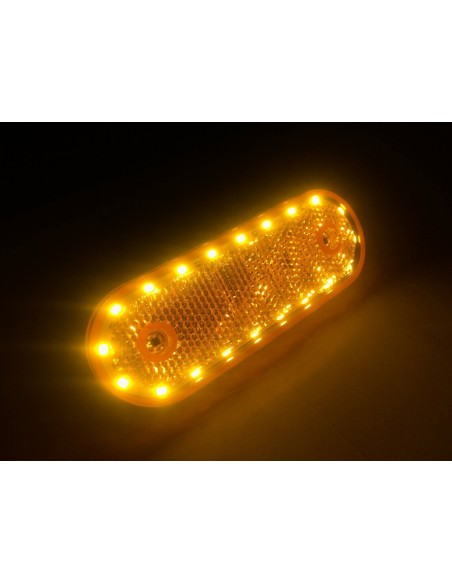 2x LED Begrenzungsleuchte 12/24V Umrissleuchte Anhänger LKW 114x63x40mm gelb SET
