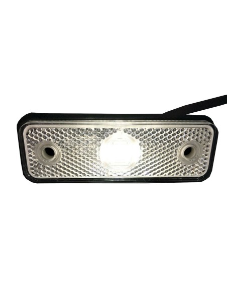 Weiß LED Begrenzungsleuchte 12V 24V Umrissleuchte Anhänger LKW 102x36x17 Kabel